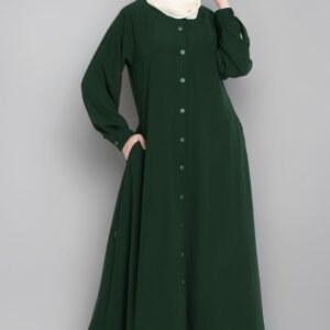 Green Simple Abaya